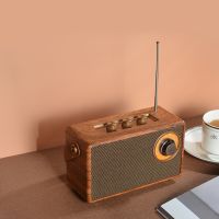 Classic Retro Radio Blutooth Speaker with Crystal Clear Sound FM Radio Music Player Vintage Wireless Speaker Home Office Decor