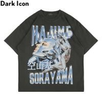 เสื้อยืดผ้าฝ้ายขนาดใหญ่พิมพ์ลาย Dark Icon Hajime Sorayama สําหรับผู้ชาย wpo