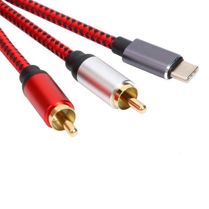 kabel-audio-usb-tipe-c-laki-laki-ke-2-kabel-audio-laki-laki-rca-untuk-xiaomi-huawei-tablet-speaker-amplifier-tv-0-5m-1m-1-5m