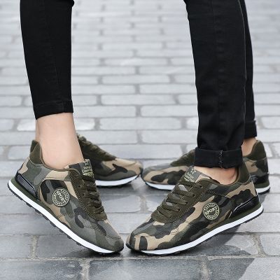 ขายดีที่สุด ioztt2023 - /❀ New Canvas Shoes Men Sneakers Adult Footwear Camouflage Low Lace-up Flat Anti-skid Soft