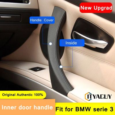 มื่อจับประตูด้านในอะไหล่ใช้ได้กับ BMW 3 Series E90/E91มื่อจับประตูด้านในขวาที่จับประตูด้านหน้าของโตโยต้าที่จับและที่จับขอบ LHD (สีดำ,ขวา)