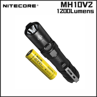 NITECORE MH10 V2 Rechargeable Led Flashlight 1200Lumens Utilizes a CREE XP-L2 V6 LED With 18650 4000mAh Battery Ultra Light