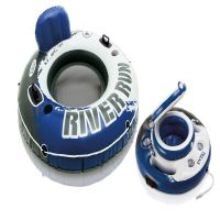 River Run I Inflatable Floating Tube Raft with Mega Chill Cooler