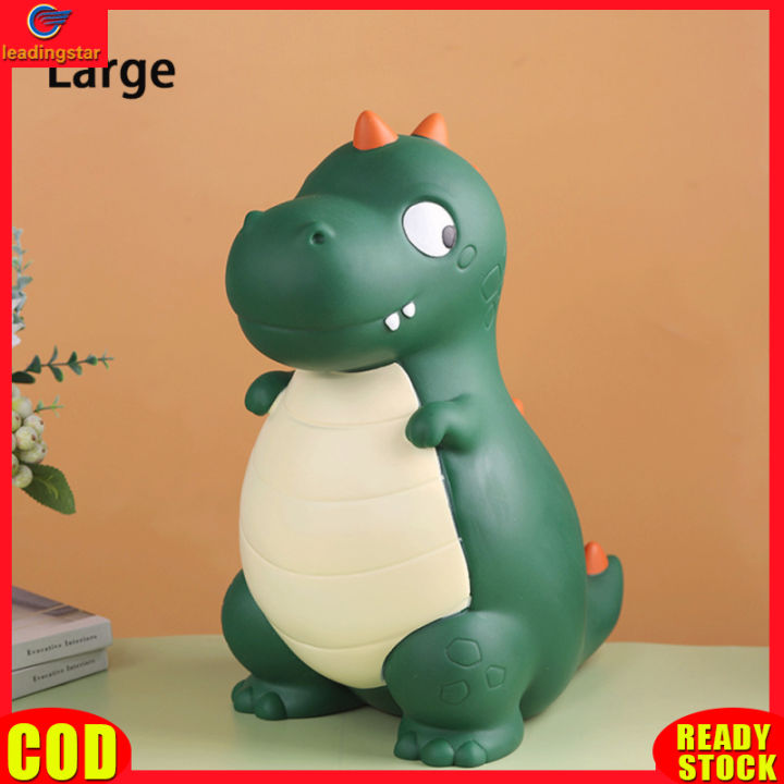 leadingstar-rc-authentic-dinosaur-piggy-bank-cute-cartoon-anti-fall-large-capacity-shatterproof-money-coin-bank-gifts-for-birthday-christmas