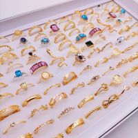 {BUSA Fashion Accessories} แหวนวินเทจ30ชิ้น/ล็อตสำหรับผู้หญิงเครื่องประดับแหวนแต่งงานใหม่ของขวัญสุดน่ารักขายส่ง