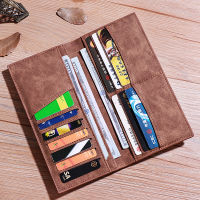 Mens Wallet Vintage Leather Wallets Thin Male Coin Pocket Billetera Hombre 2021 Purse Long Male Money bag Carteira Masculina