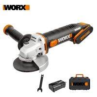 Worx 20V Mini Angle Grinder WX800 Cordless Angle-Grinder 115mm Electric Tool Grinding Machine Rechargerable Powershare+Tool Case