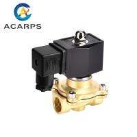 【YF】 3/8  1/2  3/4  1  1-1/4  1-1/2  2  Brass Normally Closed Solenoid Valve  IP65 Fully Enclosed Coil 220V Switch Water