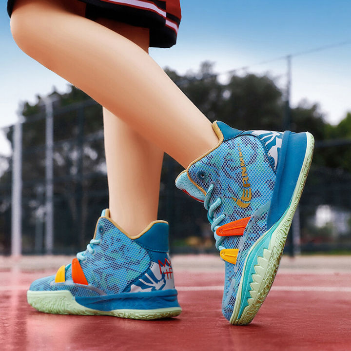 new-style-childrens-shoes-sports-shoes-high-heeled-fashion-around-toe-strap-thick-soled-non-slip-basketball-shoes-lightweight-and-comfortable-basketball-shoes