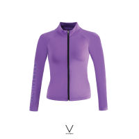 SS2023 PURPLE UV JACKET เสื้อแขนยาว สีม่วง ใส่ว่ายน้ำ มีฟองน้ำในตัวผ้าหนา กัน UV UPF 50+