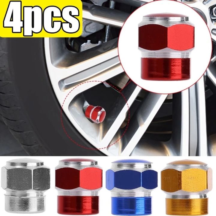 4PCS Car Vehicle Tire Valve Caps Tyre Valve Stem Cover Air Dust Wheel Rim  Caps 