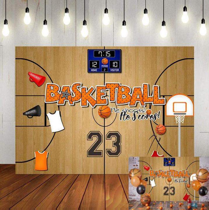 7x5ft Basketball Theme Backdrop Basketball Sports Boy Kids Birthday