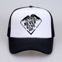 Never Give Up Letter print Men hat boxer Fitness Baseball cap fashion brand Men women Mesh Trucker h