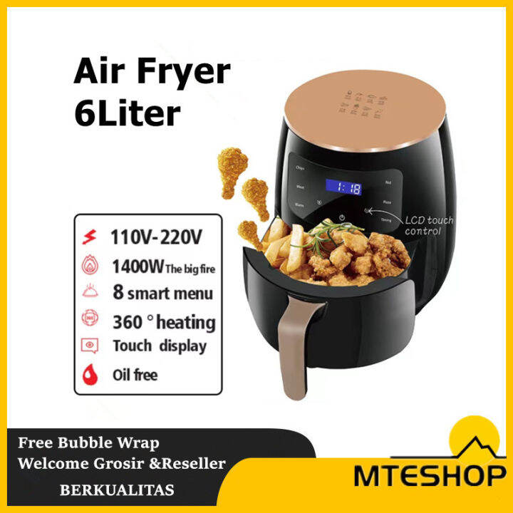 MTE Air Fryer 4.5 L/ Mesin Penggoreng Tanpa Minya 1400watt | Lazada ...