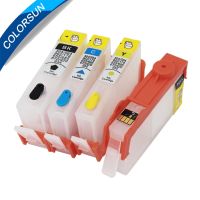 Colorsun สำหรับ Hp 655สำหรับ Hp655หมึกตลับหมึกสำหรับ Hp Deskjet 3525 5525 4615 4625 4525 6520 6525 6625ชิปเติมได้ตลับหมึก Arc