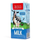 (DATE MỚI NHẤT) Sữa tươi tiệt trùng nguyên kem Úc 1L, Australia s Own Full Cream Dairy Milk 1L