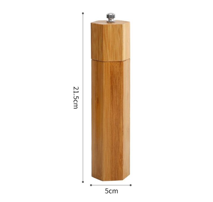 classical-bamboo-pepper-spice-mill-grinder-set-handheld-seasoning-mills-pepper-mill-grinder-ceramic-grinding-core-bbq-tools-set