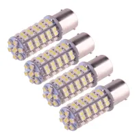 DWCX 4Pcs Cool White 1156 1141 1003 1073 1159 SMD LED Interior Brake Stop Light Bulb For RV Camper Trailer Motorcycle 3528 Chip Trailer Accessories