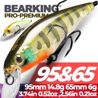 BEARKING 95mm 14.8g 65mm 6g SP fishing lures Tungsten weight system Squad Minnow crank wobbler crank bait fishing tackle