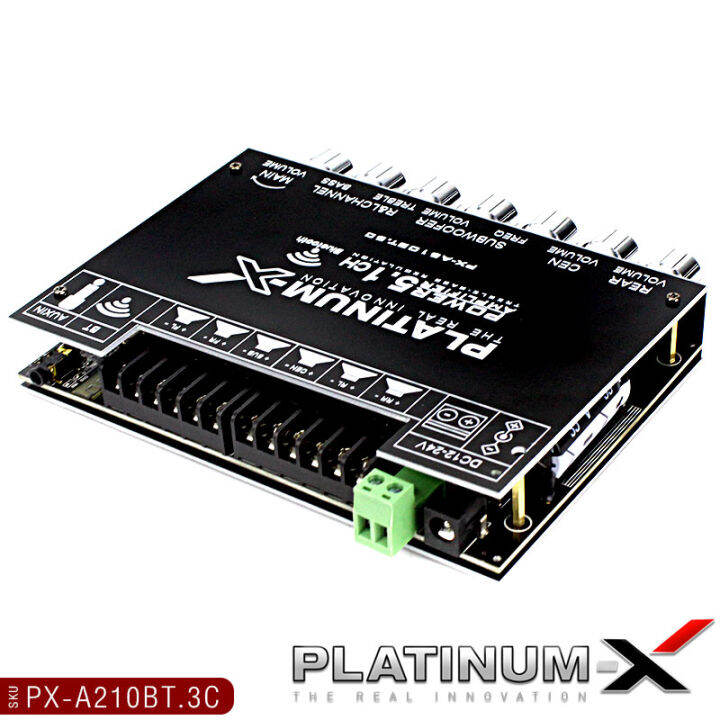 platinum-x-แอมป์จิ๋ว-บลูทูธ-แอมป์จิ๋วแรงๆ-เพาเวอร์แอมป์จิ๋วระบบ-2-0-2-1-5-1-แผงวงจร-bluetooth-ขนาดเล็กกำลังขับสูง-เพาเวอร์รถยนต์-poweramp-แอมป์รถยนต์