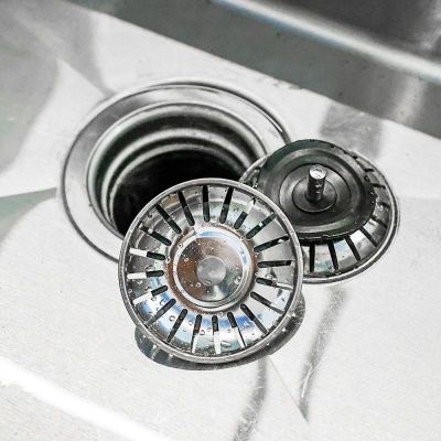 【LZ】▤♟๑  Aço inoxidável Banheiro Kitchen Sink Strainer Stopper Waste Plug Filter Tipo Desodorização Bacia Dreno Acessórios Pia De Cozinha