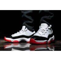 2023 Original J 11 Low White Bred WhiteUniversity Red-Black-True Red AV2187-160 sports shoes LJR high quality E407