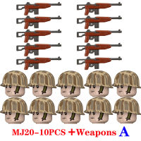 WW2 Military USA Army Soldiers Figures Building Blocks US Marine Corps Volunteers Soldiers Weapons s Parts Mini Bricks Toys