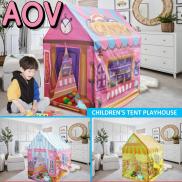 Kids Playhouse with Roll-up Door Colorful Cute Playhouse Tent Large Size