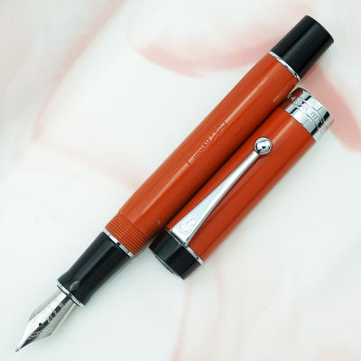 Jinhao 100 Centennial เรซิ่น Fountain ปากกาสีแดง Jinhao โลโก้ Effmbent Nib Converter การเขียนธุรกิจสำนักงานของขวัญหมึกปากกา