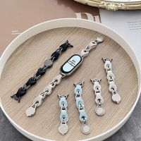 Strap for Xiaomi Mi Band 8 Bracelet Fashion Leather Replacement Wristband Miband 8 NFC MiBand 8 Band