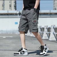 MiinShop เสื้อผู้ชาย เสื้อผ้าผู้ชายเท่ๆ Cargo Shorts ผ้าคอตต้อน100% สีไม่ตก ทรงสวย ใส่สบาย กางเกงขาสั้นเอวยืด กระเป๋าข้าง ผู้ชาย Goodwin GW 9645 เสื้อผู้ชายสไตร์เกาหลี