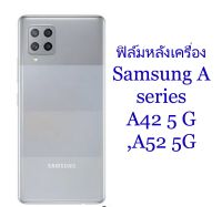 ฟิล์มคาร์บอนไฟเบอร์ลายเคฟล่า Sticker Film Samsung Galaxy A series, A42 5G ,A52 5G   สำหรับติดกันรอยหลังเครื่อง กันรอยด้านหลังเครื่อง