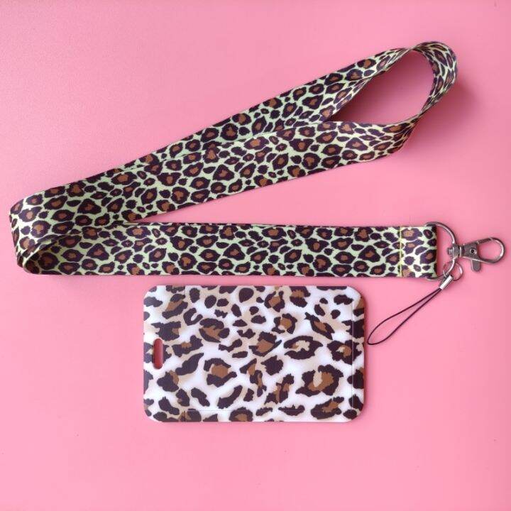 hot-dt-fashion-leopard-print-name-card-student-campus-hanging-neck-holder-lanyard-id-drop-shipping