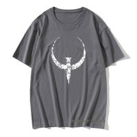 Quake T Shirt Quake White T-Shirt Graphic 100% Cotton Tee Shirt Men Short Sleeve Classic Cute Tshirt