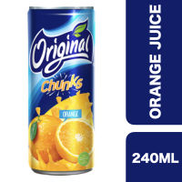 Original Juice Float Orange 240ml ++ ออริจินัล น้ำผลไม้โฟลทรสส้ม 240มล.