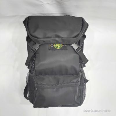 【Original Label】Stone Island New Double Shoulder Mens and Womens Bag Handheld Schoolbag Backpack