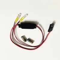 Rc รุ่นจำลองความเฉื่อยแฟลชหางคอโคมไฟ Ch3ขับเคลื่อนบนสำหรับ124283236 RC MINI-Q MINI-D