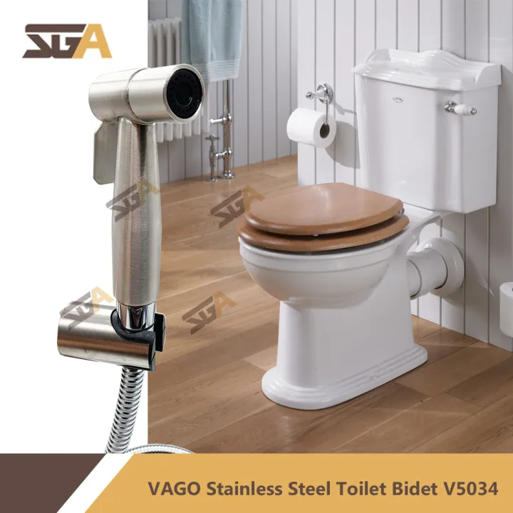 VAGO Stainless Steel SUS 304 High Pressure Toilet Hand Shower Spray