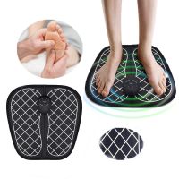 ZZOOI Electric EMS Foot Massager Pad Feet Muscle USB Rechargeable Stimulator Foot Massage Mat Improve Blood Circulation Relieve Pain