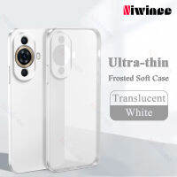 NIWINEE ซิลิโคนนิ่มสีประกายหิมะ Huawei Nova 11/Huawei Nova 11 Pro มีสีสันเคสโทรศัพท์เคสบางเฉียบทำให้ผิวสดชื่นฝาหลังเป็นมิตร