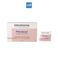 Interpharma Probac Ultra Collagen 30 sachets อินเตอร์ฟาร์มา โปรแบค อัลตรา คอลลาเจน ผลิตภัณฑ์เสริมอาหารซินไบโอติก 30 ซอง