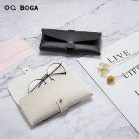 OQ BOGA เคสแว่นตาผู้ชายผู้หญิงหนังโลหะ,กล่องป้องกันแว่นตาสแนปโลหะน้ำหนักเบาพกพาได้แว่นกันแดด4สีสำหรับผู้ชายผู้หญิง