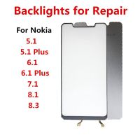 Lampu Belakang สำหรับแบ็คไลท์8.3 Nokia 5.1 6.1บวก7.1 8.1ฟิล์มจอภาพแอลซีดีสำหรับซ่อมเปลี่ยนคู่มือสวิตช์ไฟแบบสัมผัสกระดาษแข็ง