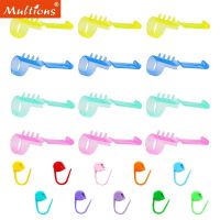 ❂◄ 15PCS Plastic Yarn Guide Separated Yarns Tools with 20pcs Knitting Stitch Marker Stitch Needle Clip for Knitting Quilting Sewing