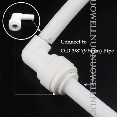 ；【‘； Reverse Osmosis System Connector 3/8 Water Purifier Water Pipe POM Socket Joints Family Drinking Water Tube Connectors 10Pcs