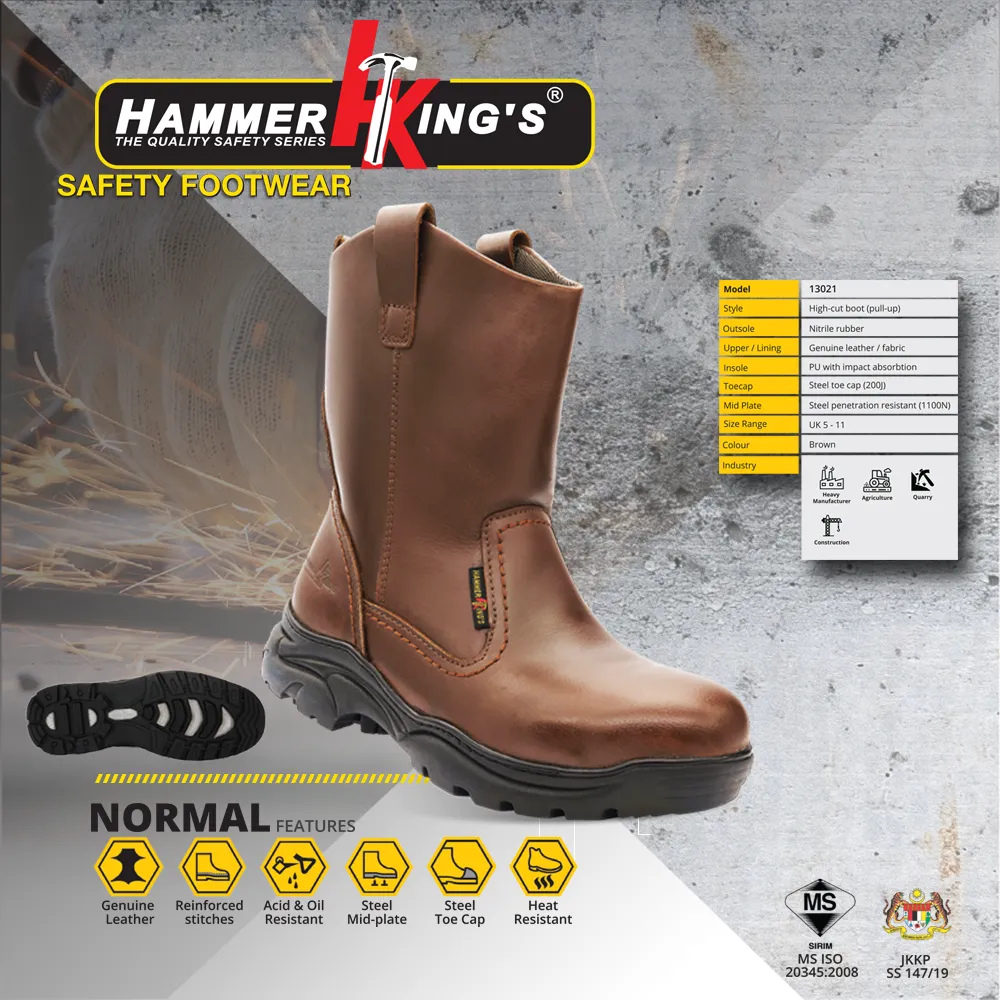 kings steel cap boots