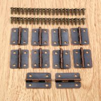 【hot】 10Pcs Antique Cabinet Hinges Accessories Boxes Hinge Fittings Cabinets 25x18mm