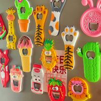 ﹊▫ animal beer bottle opener cat paw soft plastic fruit refrigerator