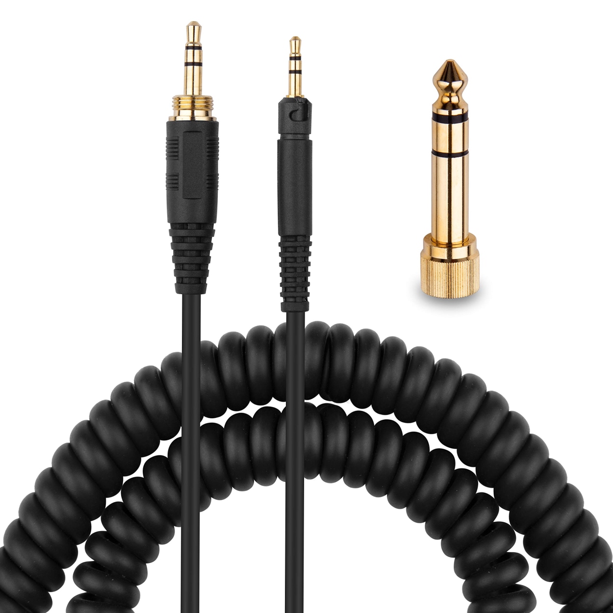Replacement Coiled  DJ Cable Wire For Sennheiser Momentum Over On Ear Headphone 