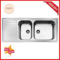 ซิงค์ฝัง 2หลุม 1ที่พัก SMEG LG116S-2 สเตนเลสBuilt-in Sink 2B1D SMEG LG116S-2 SS **คุณภาพดี**